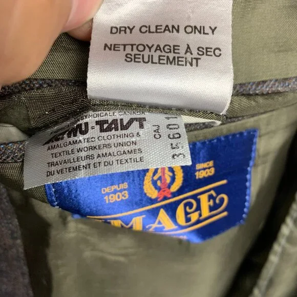 Vintage Union Made Wool Two Button Single Vent Lined Blazer Sport Coat - Picture 11 of 15